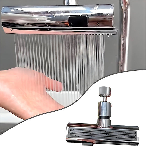 Robinet 3-în-1: rotire 360°, pulverizare, economisire!