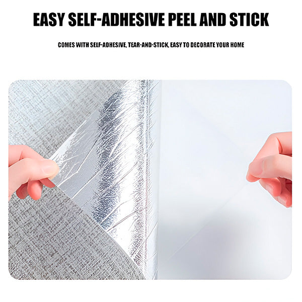 Tapet gros, autoadeziv (35 x 500 cm), alb